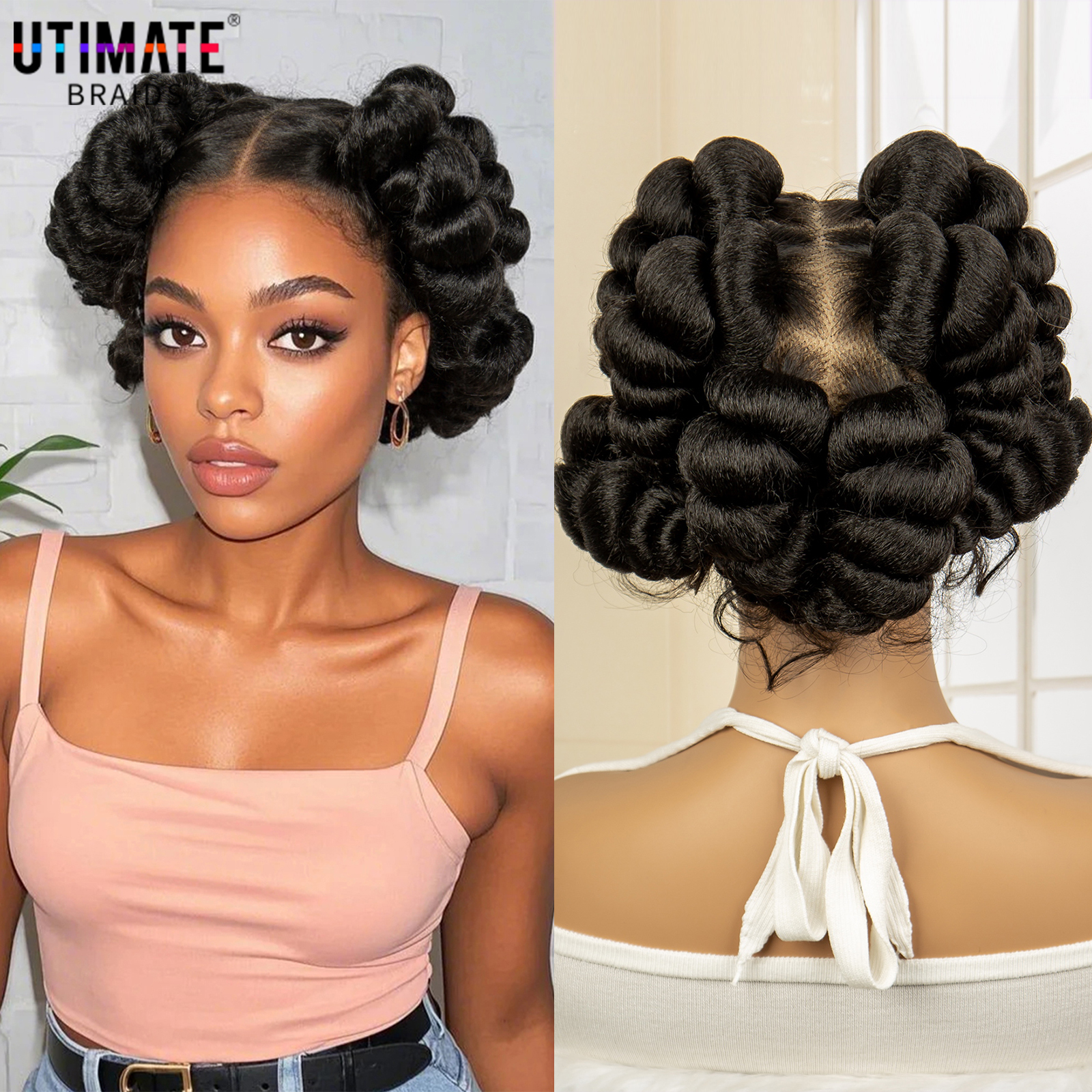 Braiding Hair Kanekalon - Full Lace Synthetic African Bantu Braided