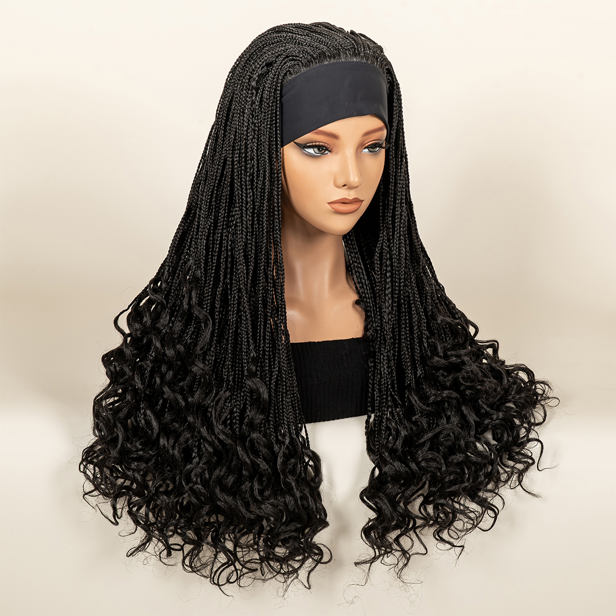 Braiding Hair Kanekalon - Headband Braided Wig Synthetic Braid Wig