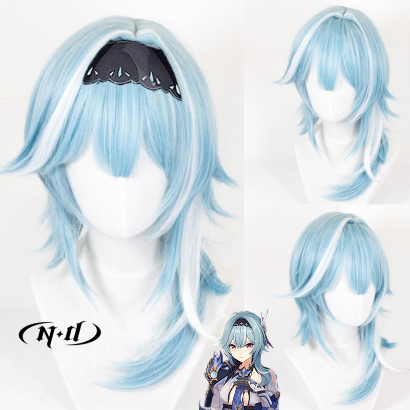 ND Eula Cosplay Wigs Hairpiece - đánh giá và giá Braiding Hair Kanekalon