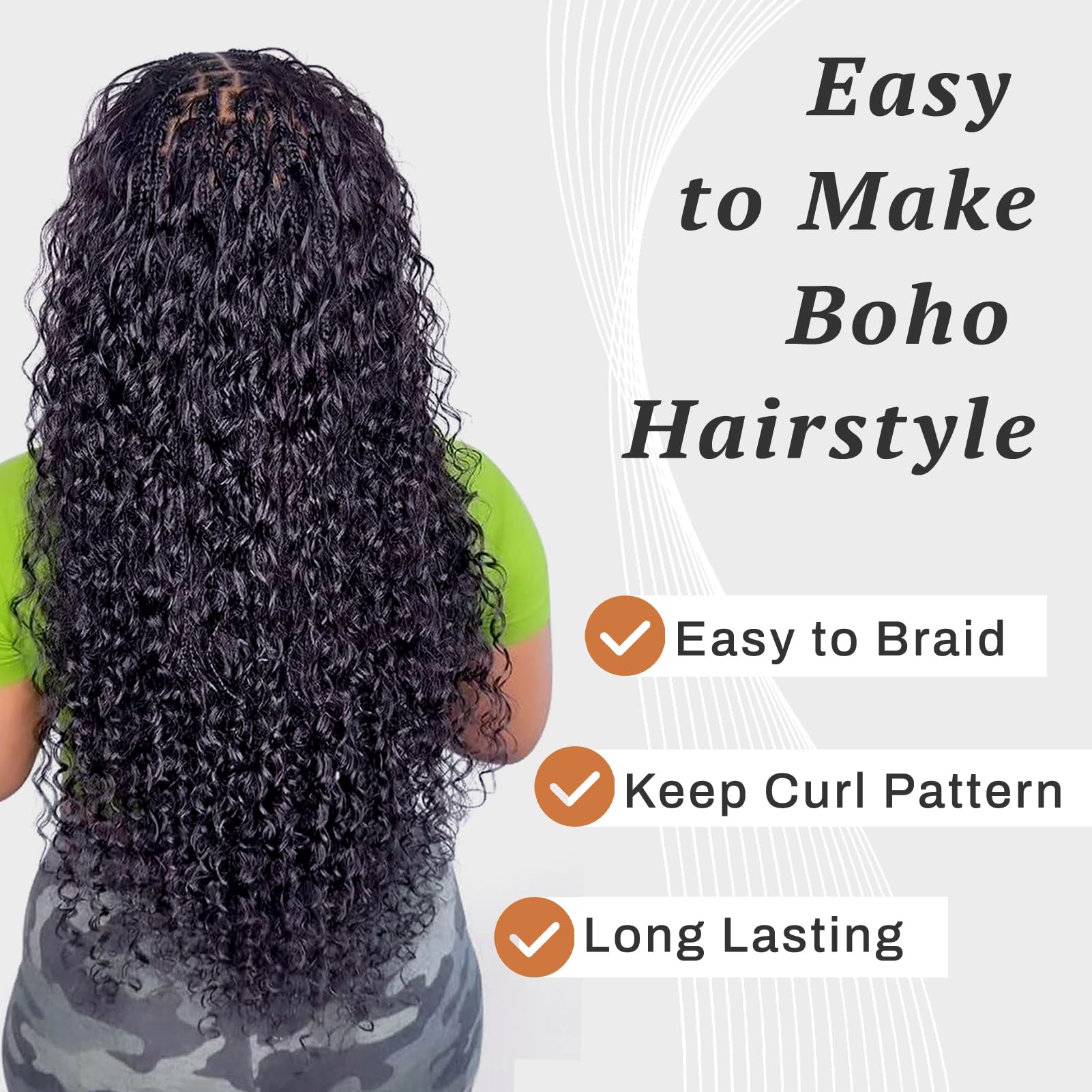 Deep Wave Bulk Hair for Braidi - đánh giá và giá Hair Care For Wavy Hair
