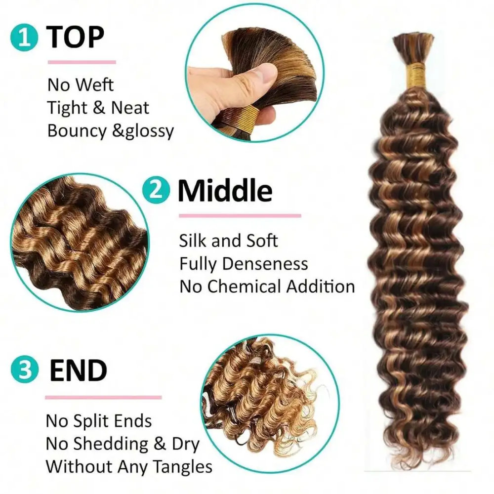 Highlight P4/27 Deep Wave Bulk - đánh giá và giá Hair Care For Wavy Hair