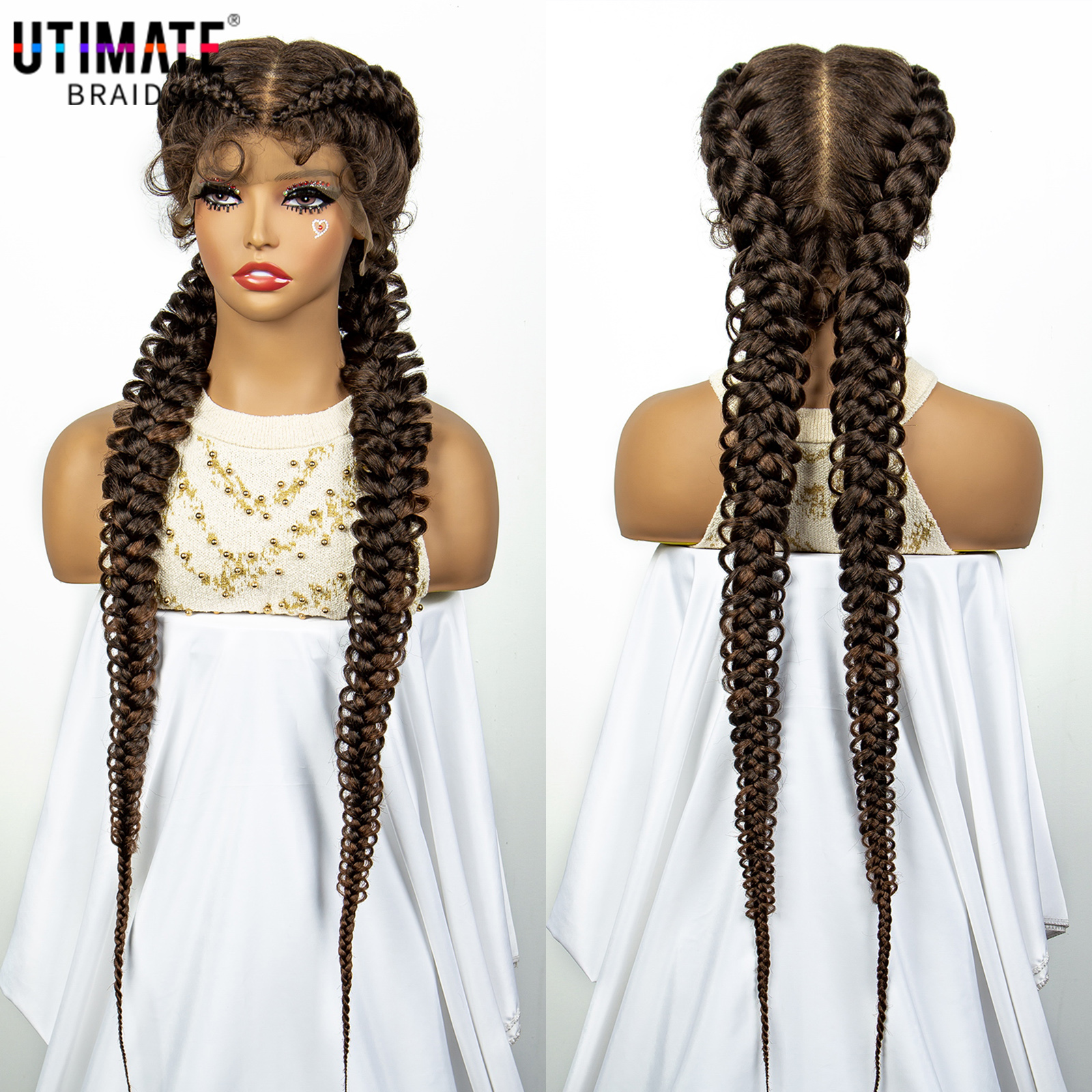 1B/30 Dark Brown Synthetic Lac - đánh giá và giá Braiding Hair Kanekalon