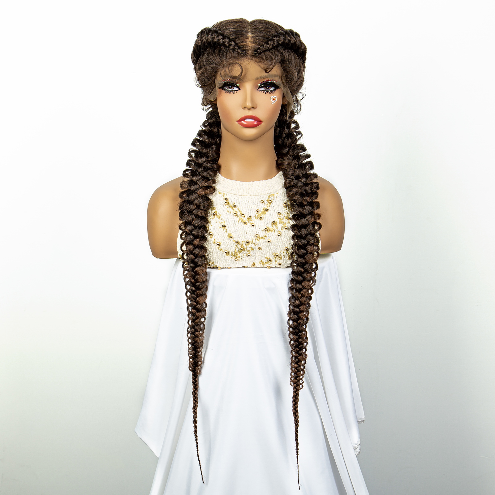 1B/30 Dark Brown Synthetic Lac - đánh giá và giá Braiding Hair Kanekalon