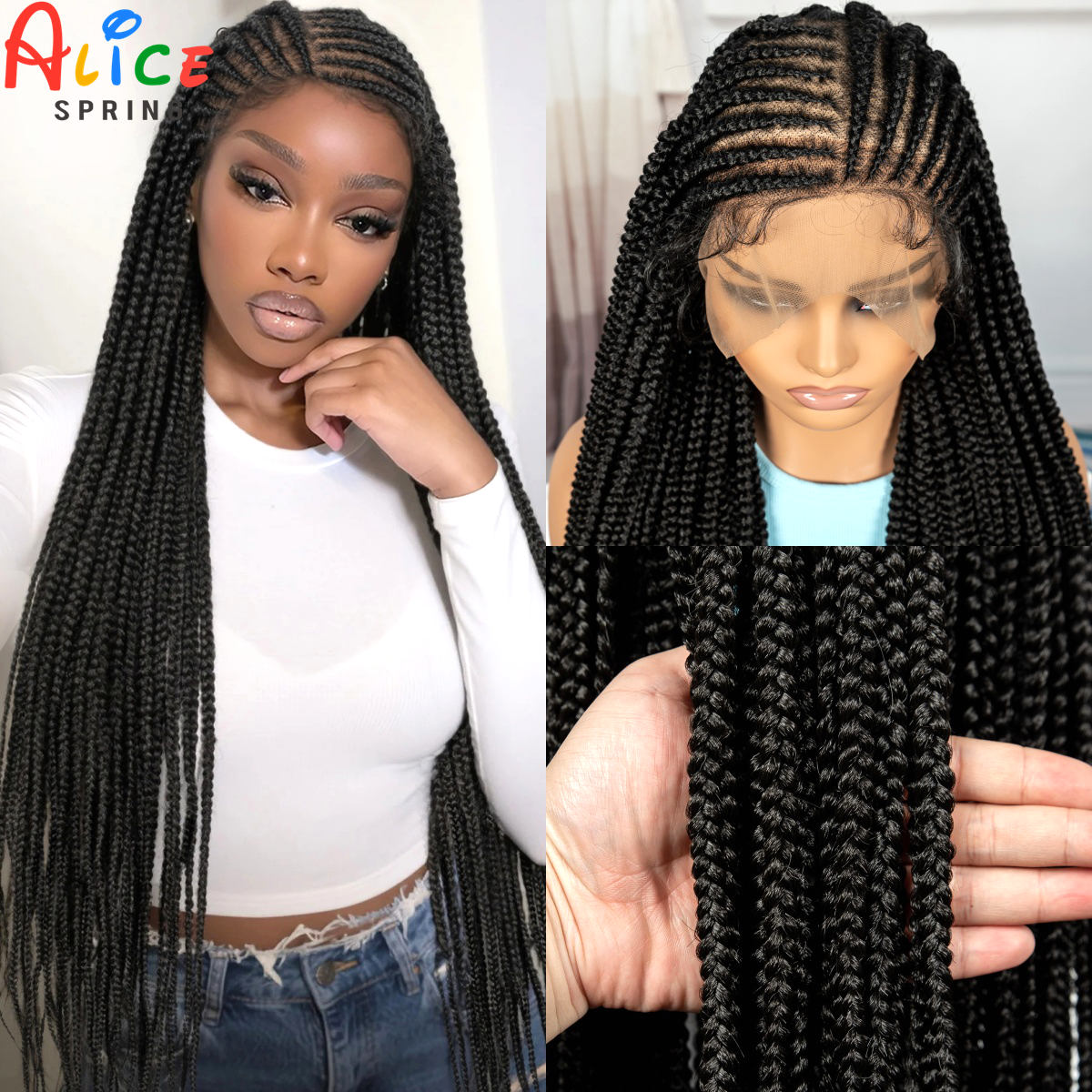 36inch Full Lace Synthetic Cor - đánh giá và giá Braiding Hair Kanekalon