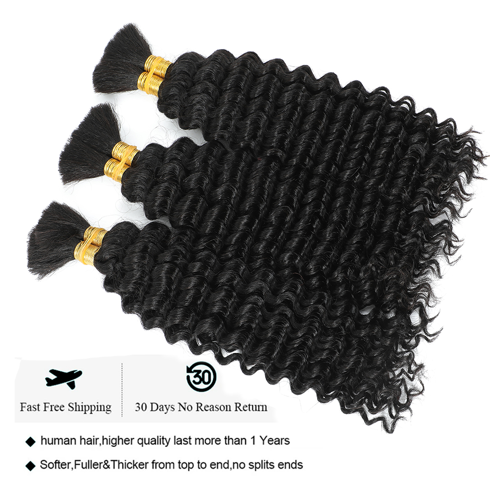 Bulk Human Hair Deep Wave For  - đánh giá và giá Hair Care For Wavy Hair