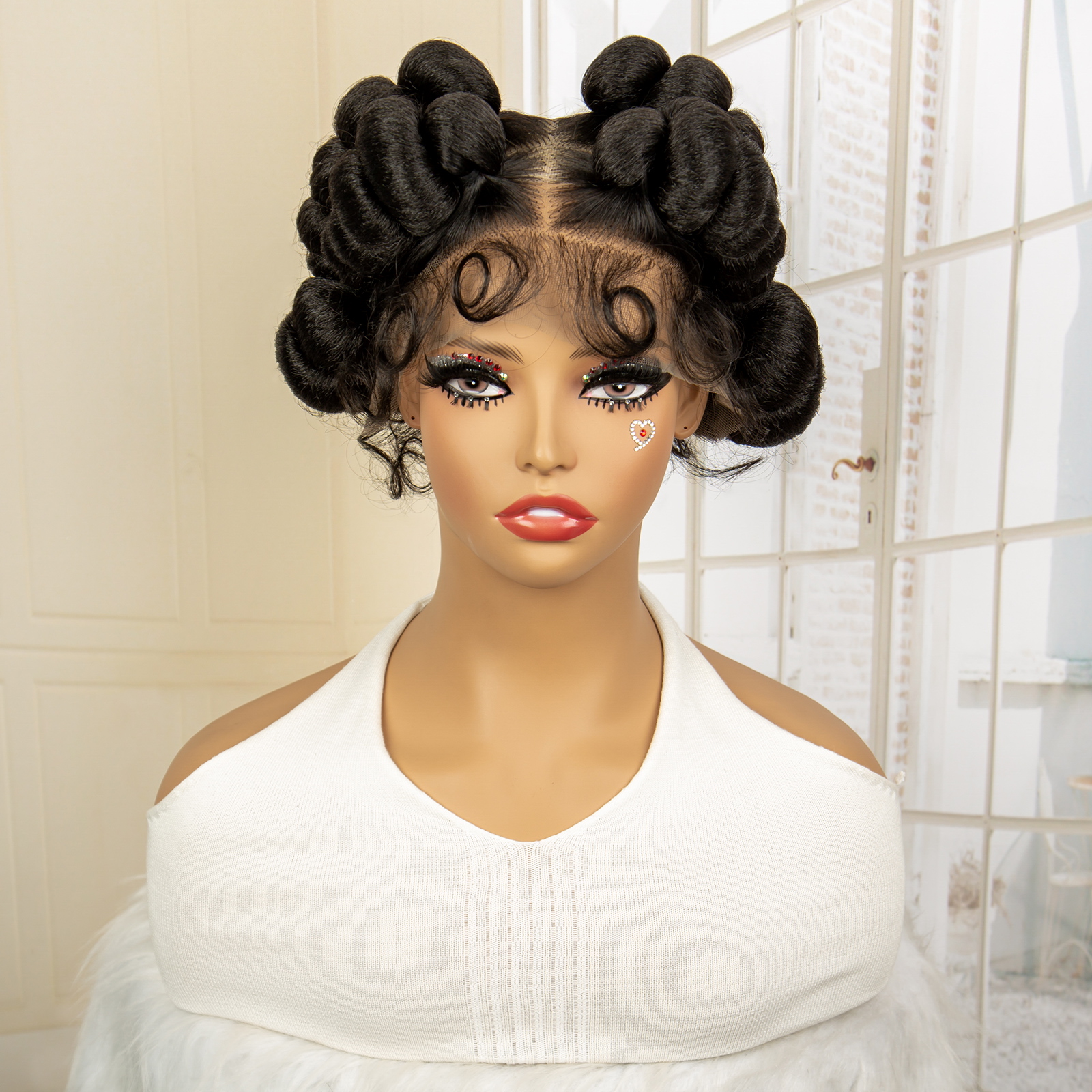 Full Lace Synthetic African Ba - đánh giá và giá Braiding Hair Kanekalon