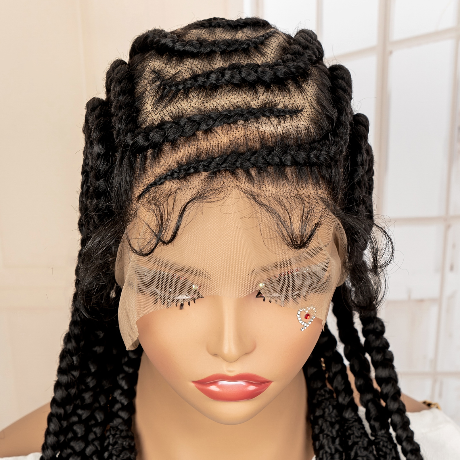 New Synthetic Afro Braided Wig - đánh giá và giá Braiding Hair Kanekalon