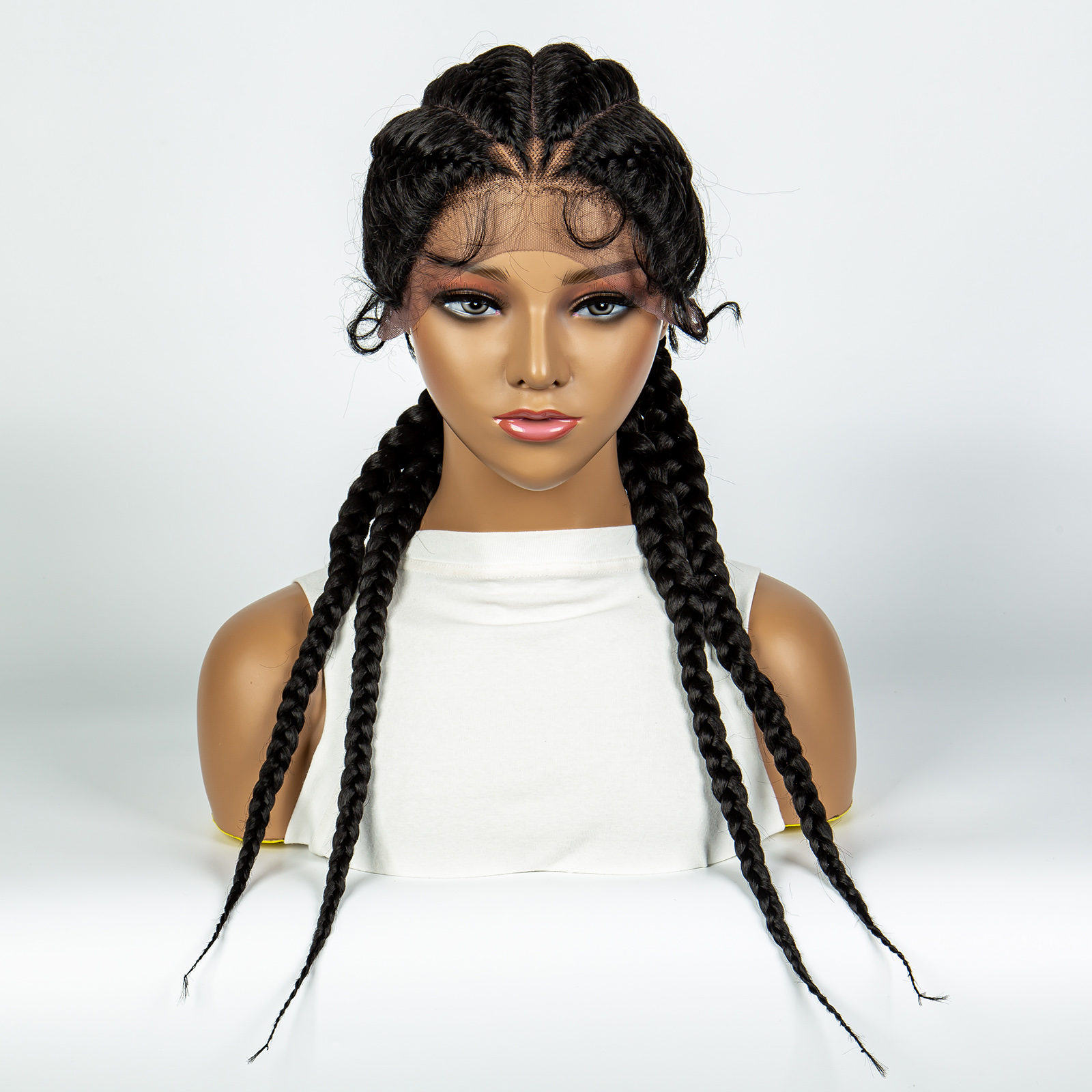 Synthetic Cornrow Braiding Wig - đánh giá và giá Braiding Hair Kanekalon