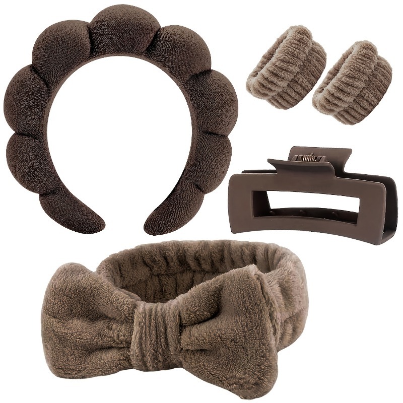5pcs/Set Spa Headband Wristban - đánh giá và giá Hair Care Set